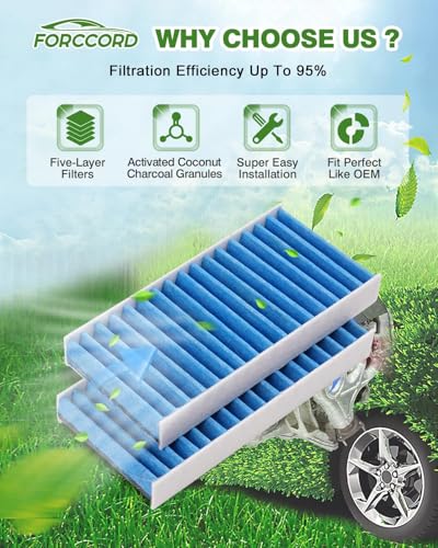 Image of 4-Pack Cabin Air Filters for 2011-2017 Jeep Wrangler 3.6L & 3.8L | Replace#CF11777, Cabin Filter Automotive Replacement Passenger Compartment Air Filters Car Accessories
