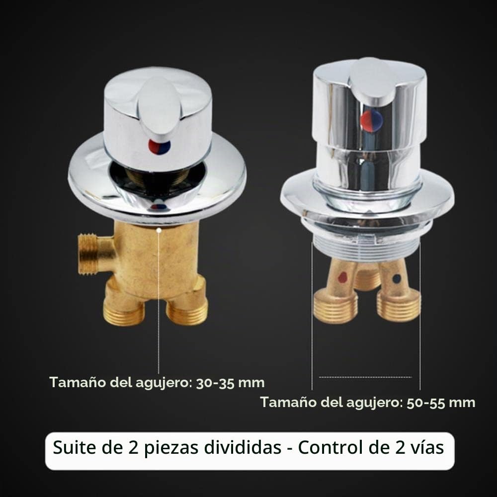 Grifo Bañera y Ducha Válvula de Agua fría y Caliente