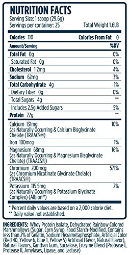 Image of VMI Sports | ProtoLyte Whey Isolate Protein Powder | Low Calorie Whey for Weight Loss and Muscle Gain | Digestive Enzymes | Non-GMO (1.6 lb, Marshmallow Charms)