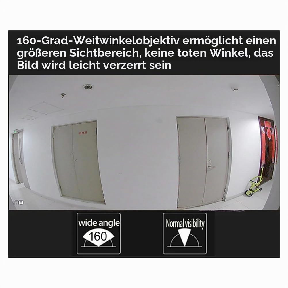 1080P Tuya Smart Life Home Digital Viewer Gucklöcher Türkamera Eye WiFi IR Nachtsicht Türaugenkamera EU Stecker Silber