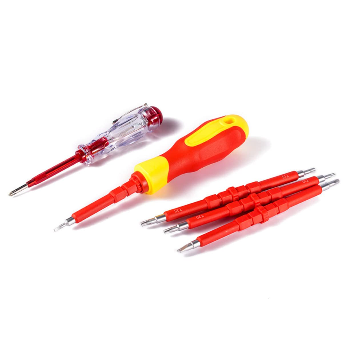 Holibanna 1 Set Di Cacciaviti A Taglio Cacciaviti Isolati Kit Di Cacciaviti Per Elettricisti Strumento Di Manutenzione Per Elettricisti Cacciavite Antiscivolo Strumento Per