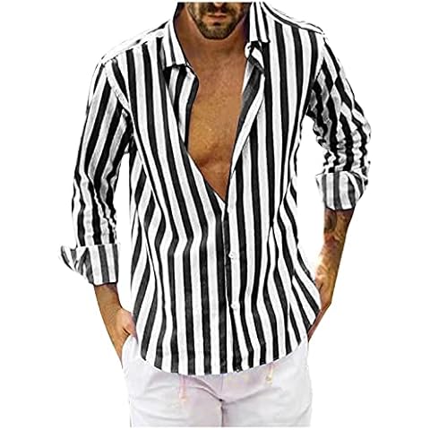 Camisa casual para hombre Beokeuioe de manga larga Cover