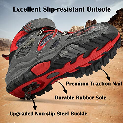image for VITUOFLY Boys Hiking Boots Kids Hiking Shoes Girls Outdoor Warm Winter