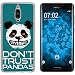 Produktbild PhoneNatic Case kompatibel mit Huawei Mate 9 Pro Silikon-Hülle Crazy Animals Panda M2