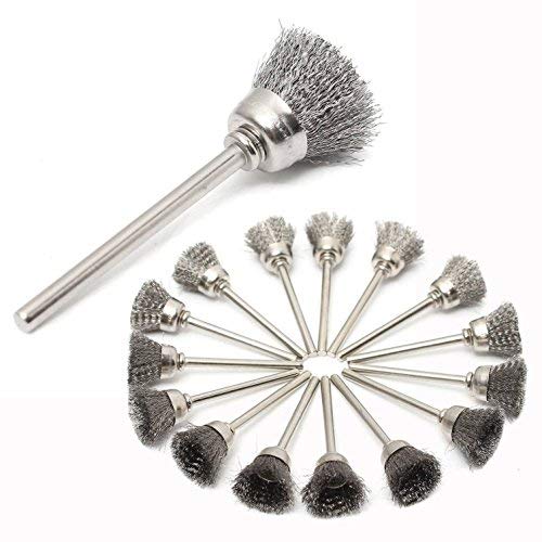 Jeu De Brosses Métalliques Pour Dremel - En Acier Inox, Pour Nettoyage Et Décapage