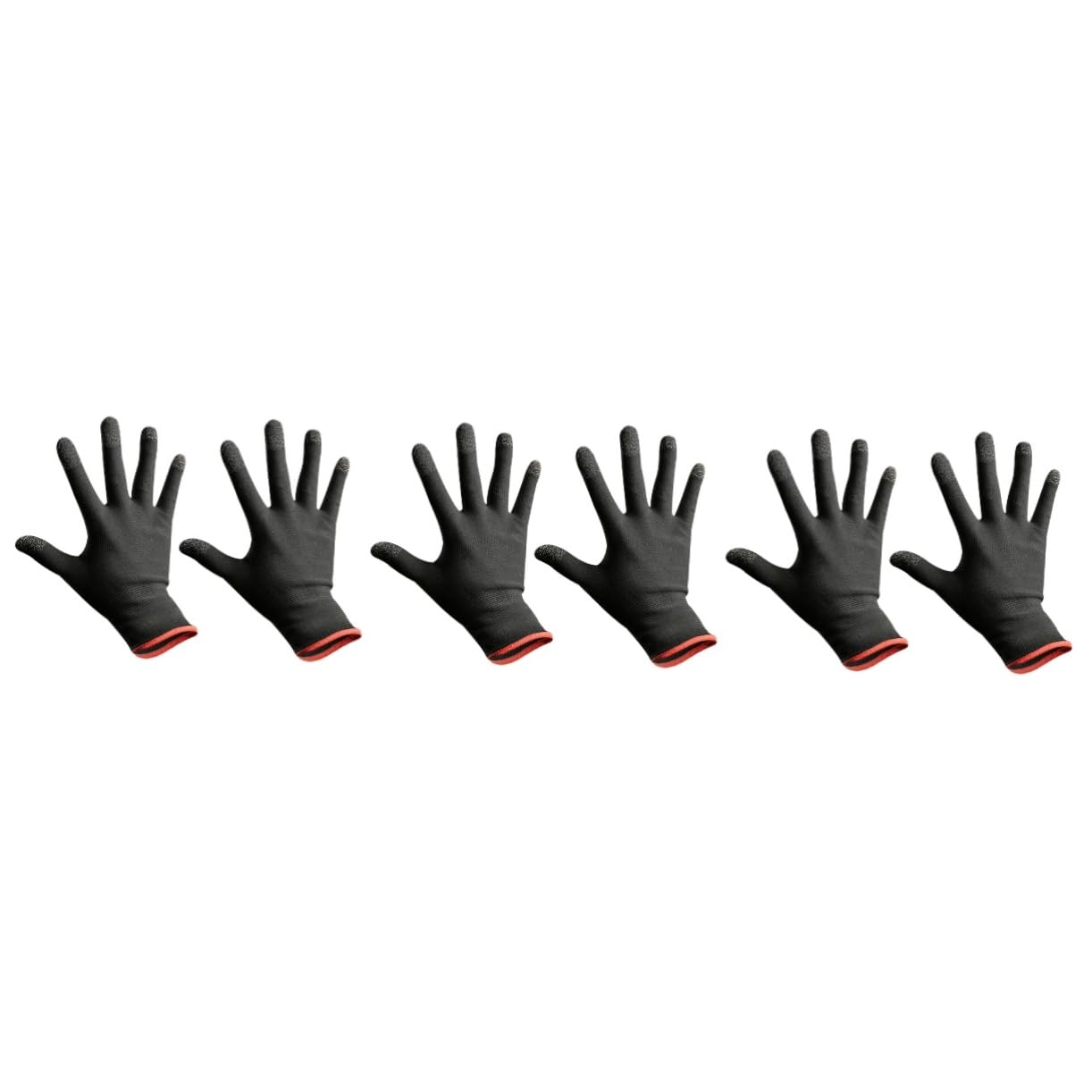 COLLBATH 3sets Smartphone Touchscreen Gloves Outdoor Activities Sun Gloves Non-slip Climbing Fiber Material 2pcs*3