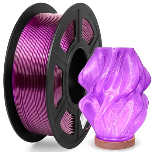 Image of IEMAI Clear PETG Filament 1.75mm Purple 1kg, Glossy Transparent Finish 3D Printer Filament Up to 600mm /s High-Speed Printing for Lampshades, Home Decor & DIY Models