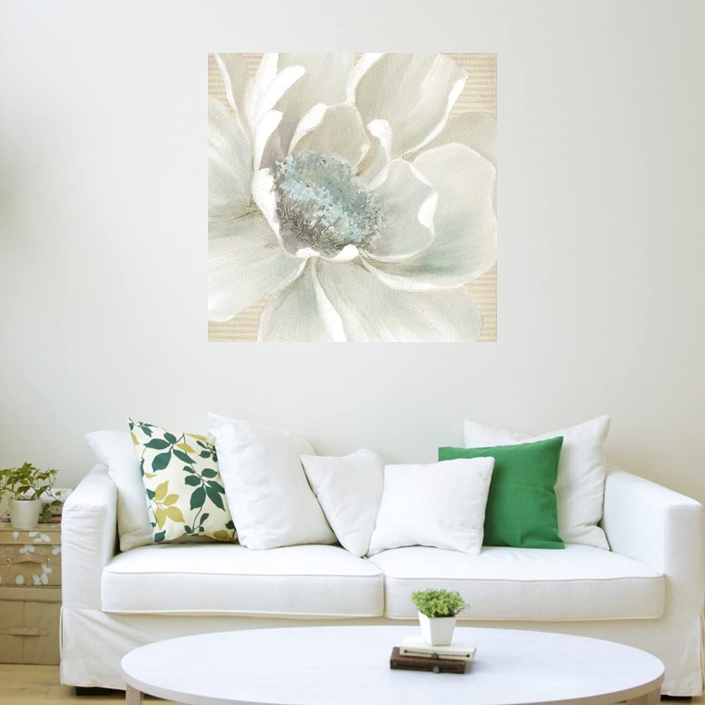 Fine Art Canvas Winter Blooms I Canvas Wall Decor by Artist Carol Robinson for Living Room, Bedroom, Bathroom, Kitchen, Office, Bar, Dining & Guest Room - Ready to Hang - 32 in x 32 in