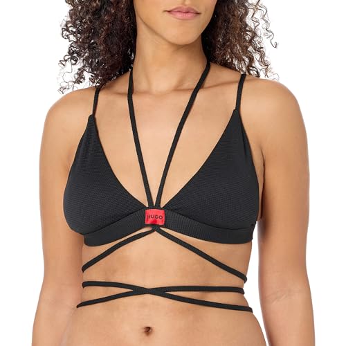 HUGO Men's Big Logo String Detail Bikini Top