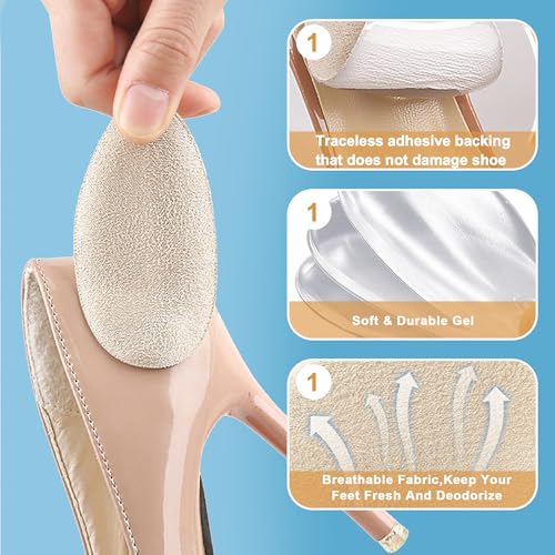 Image of Adjustable Arch Support Shoe Insoles for Flat Feet /High Arch, 3-Layer Gel Arch Inserts for Plantar Fasciitis, Adhesive Arch Pad for Relieve Pressure and Feet Pain.