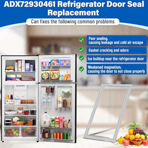 Image of Upgraded ADX72930461 Refrigerator Door Gasket Replacement Compatible with LG Kenmore LFX31945ST LFX25991ST, 40″x17″ Unbent PS11732674 Fridge Gasket Replace ADX72930414 ADX72930453 Door Seal