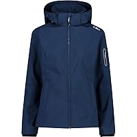 CMP Giacca Softshell con Cappuccio Donna, Blue