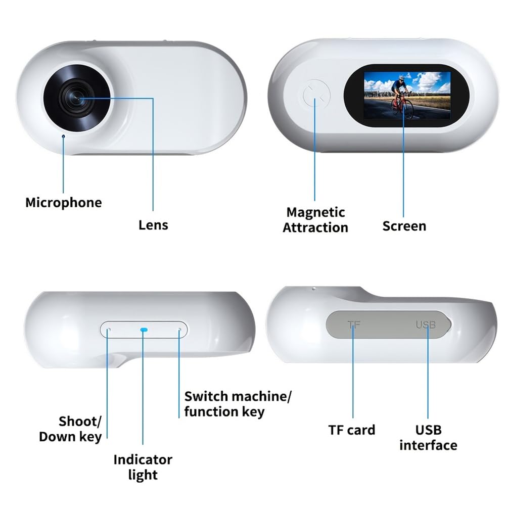Collar para Cámara de Gato Con Tarjeta SD 32GB, HD 1080P, Mini Cámara Inalámbrica de Acción para Mascota, Al Aire Libre