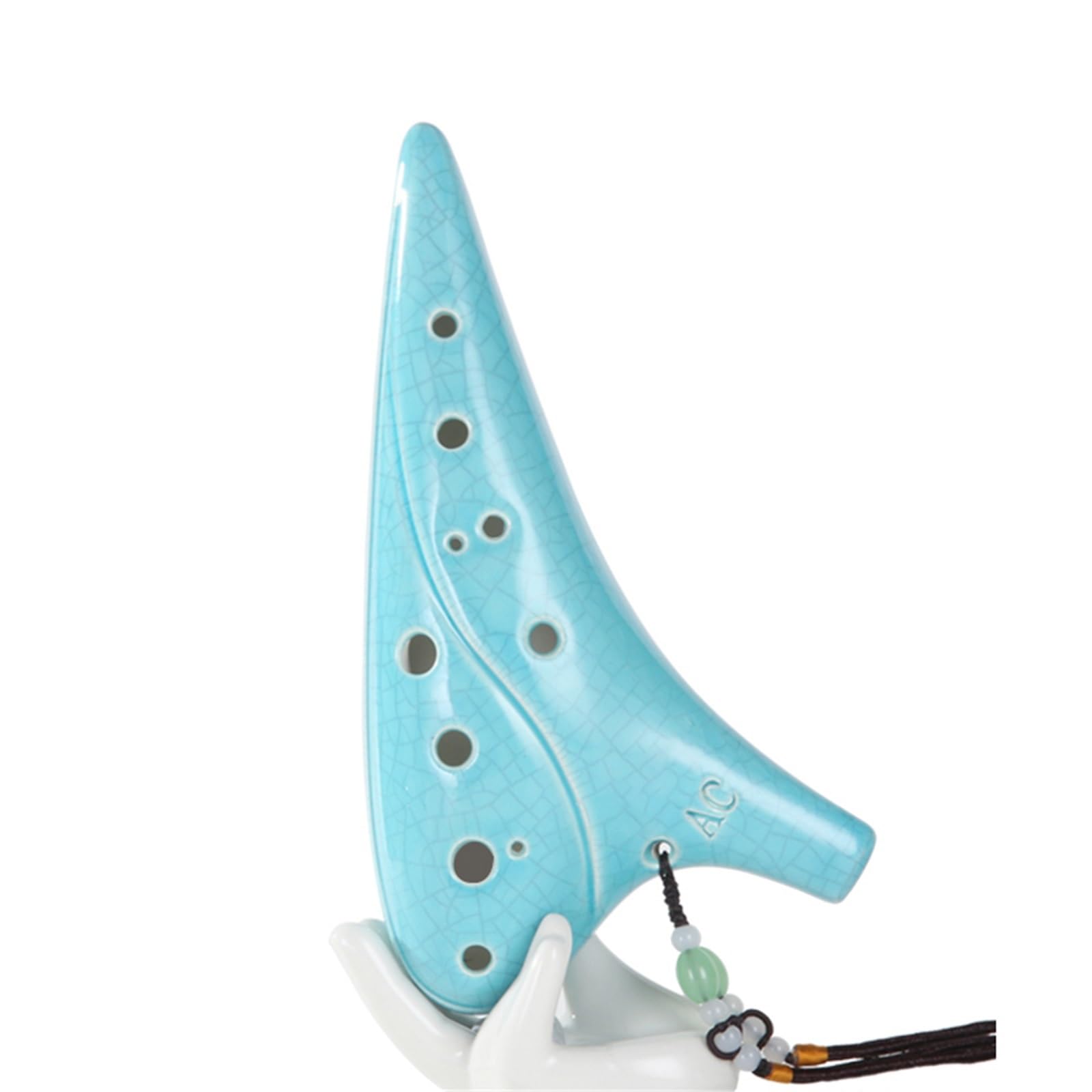 Ocarina Alto C Con Texture Blue Crack Ocarina Professionale Per Principianti A 12 Fori Ocarinawind