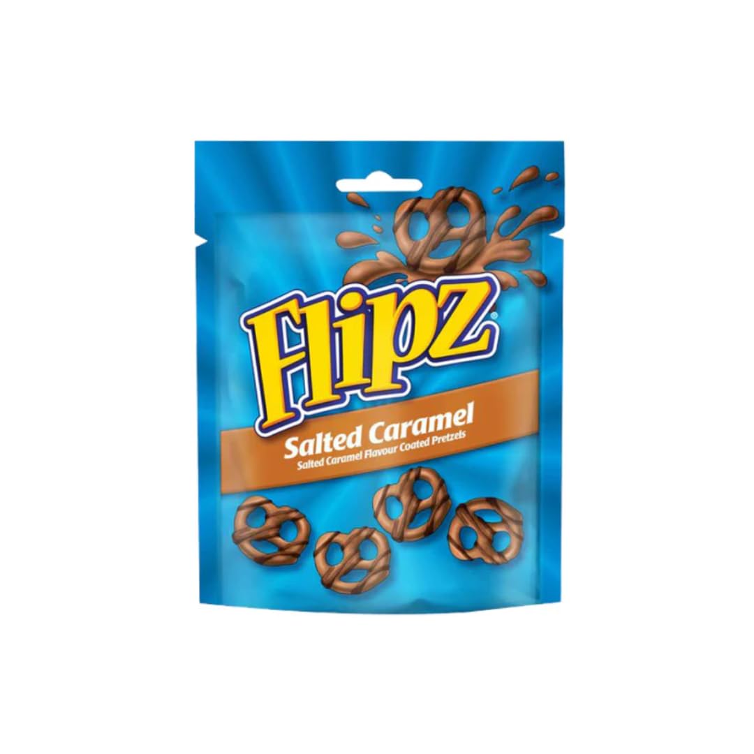 Flipz Brezeln 3er Pack – Peanut Butter, Salted Caramel & Milk Chocolate – Je 90g Beutel – Süß-salzige Snackkombination aus den USA