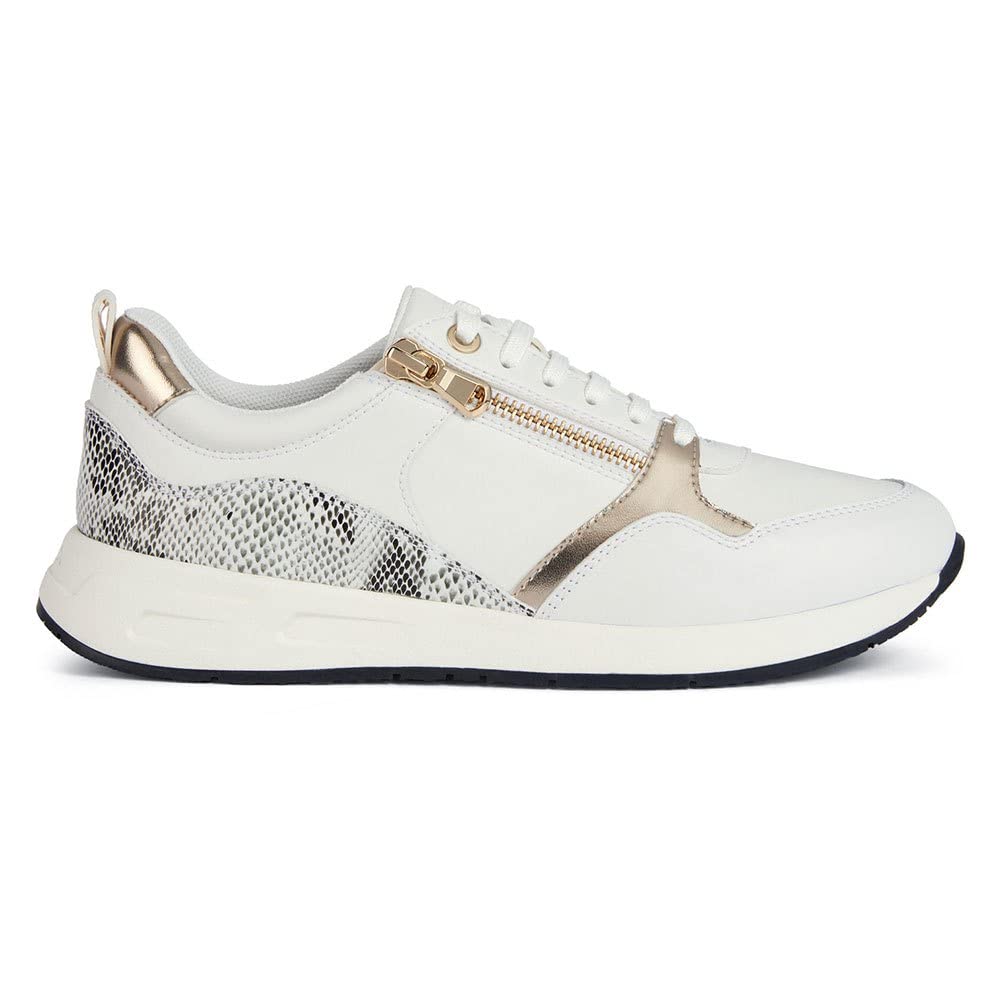 Geox D BULMYA, Scarpe da ginnastica Donna, Sabbia Bianca, 37 EU