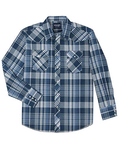 Wrangler Mens Sport Western Plaid Snap3