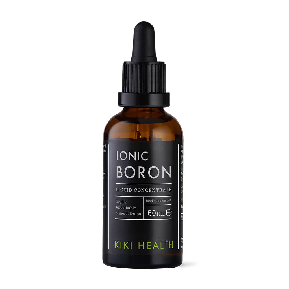 Ionic Boron Liquid Concentrate 50ml – Bone & Mineral Metabolism Support – High Absorption Boron Supplement Drops for Calcium Utilisation & Structural Health, 10mg RI/Serving