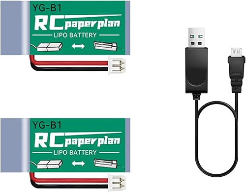 HAWK'S WORK 2 baterías Lipo de 3.7 V, batería recargable de polímero de litio de 150 mAh para helicópteros RC Plane Drone todos los modelos y