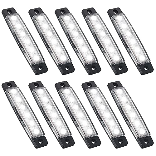 PSEQT 10 Pcs LED Rock Strip Lights Car Underglow Wheel Fende...