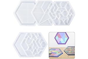 Yalulu Silicone Molds for Resin, Tangram Puzzle Epoxy Casting Mold