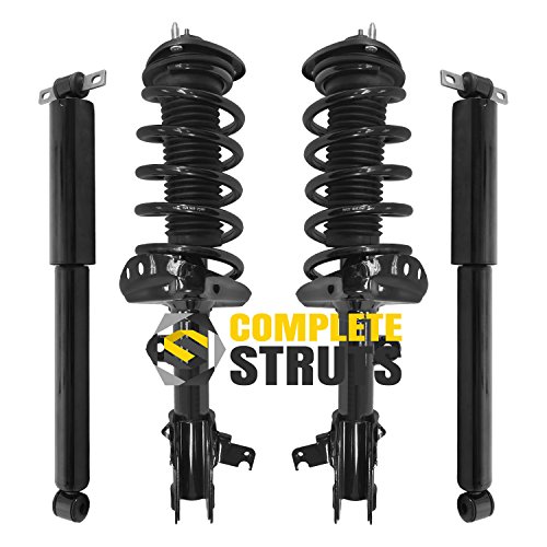 COMPLETESTRUTS - Front Complete Strut Assemblies with Coil Springs and Rear Shock Absorbers Replacement for 2008-2010 Honda Odyssey - Set of 4