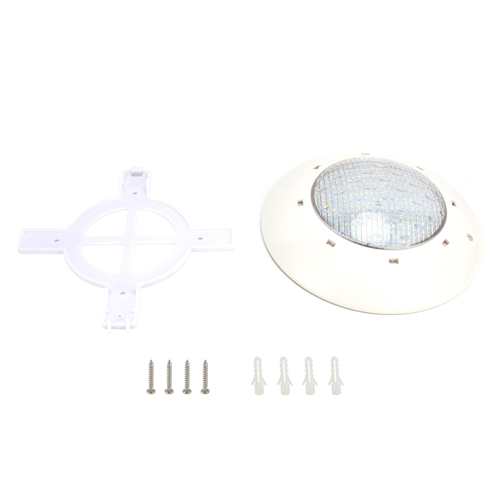 flexman Luce della Piscina, AC12V IP68 Luce Bianca Impermeabile di Illuminazione a LED, Luce Subacquea Montata a Parete per Acquari, Serbatoi di Pesce, Fontane, Stagno (35W)