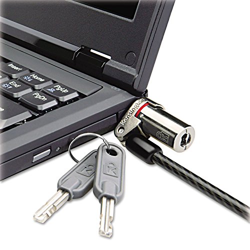 Kensington 64590 Microsaver DS Ultra-Thin Laptop Lock, Silver, Two Keys