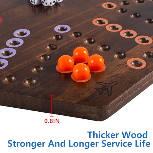 Juego de mesa Wahoo de madera 20 pulgadas para 4-6 jugadores miniatura 5