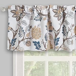 Flowersvalancesforwindowsfloralsmallcurtainvalanceforkitchenlivingroombathroomrodpocket5218inchescoffeebrown Urban Country Home Decor Flowers valances for windows floral small curtain valance for kitchen living room bathroom rod pocket 5218 inches coffee brown urban country home decor