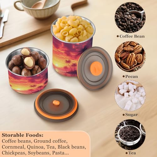 Contenedor hermético para café acero inoxidable 17oz miniatura 5