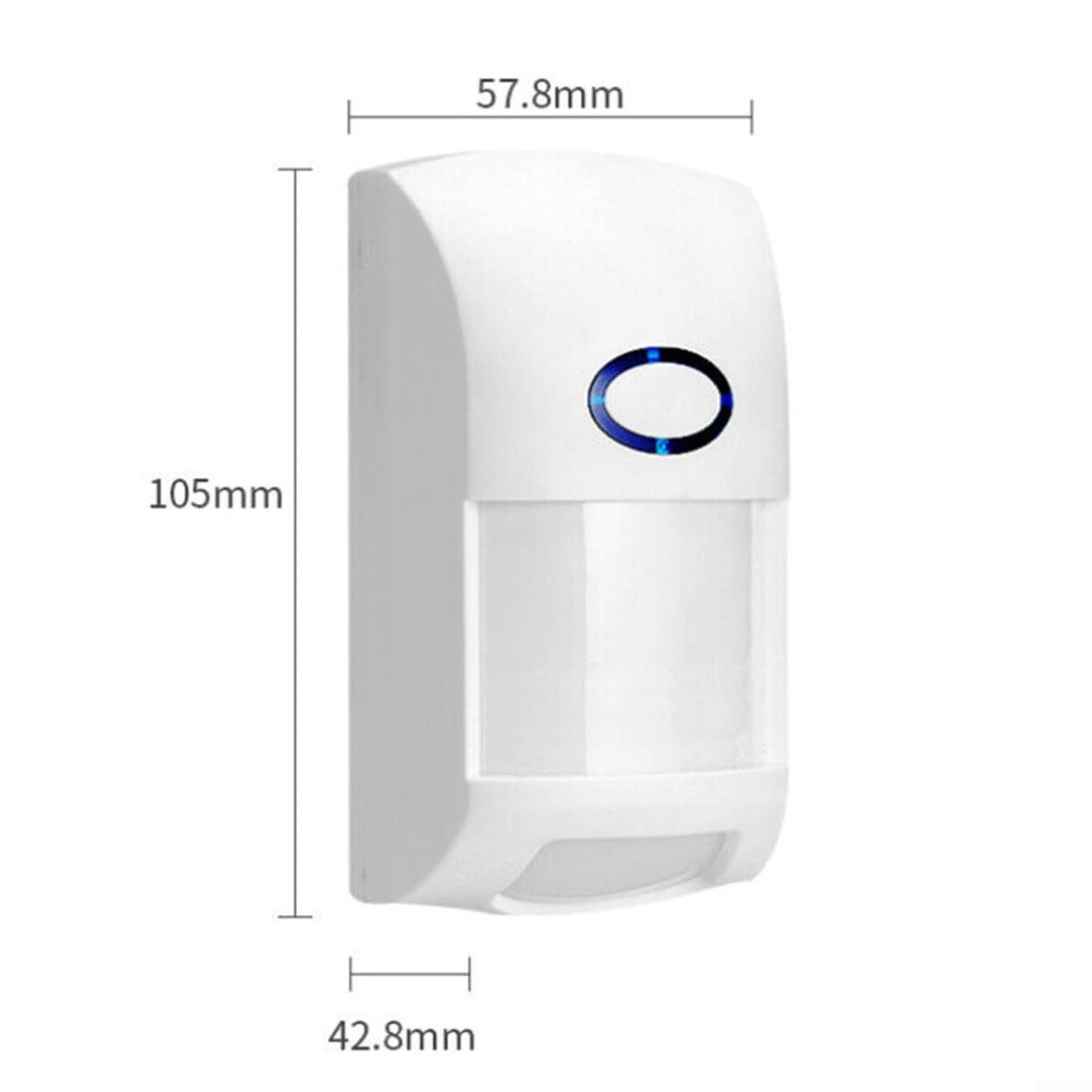 FUBESK Rilevatori intelligenti WiFi a infrarossi, sensore umano rilevatore di movimento, rilevamento ultra ampio, allarme accurato in qualsiasi condizione di illuminazione, compatibile con Tuya Smart