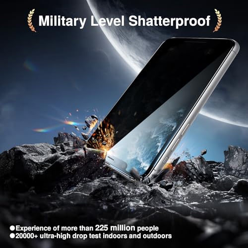 Image of SMARTDEVIL 2PACK Privacy Screen Protector for iPhone 11 /XR Shatterproof Tempered Glass [True 28Anti Spy] [9H Hardness] [Auto Dust-Elimination Install], [Bubble Free]