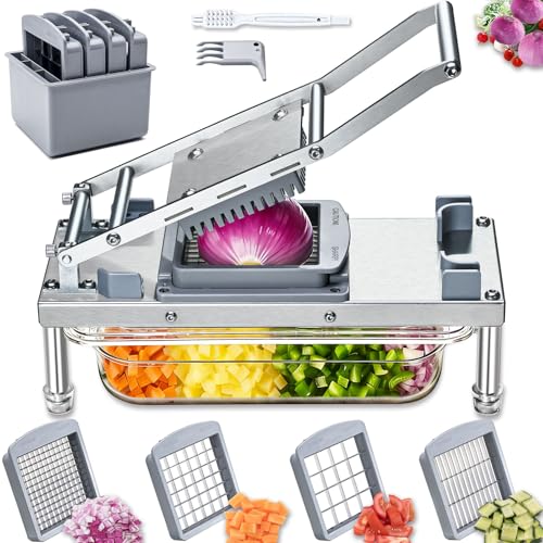 Stainless Steel Vegetable Chopper 4-Blade