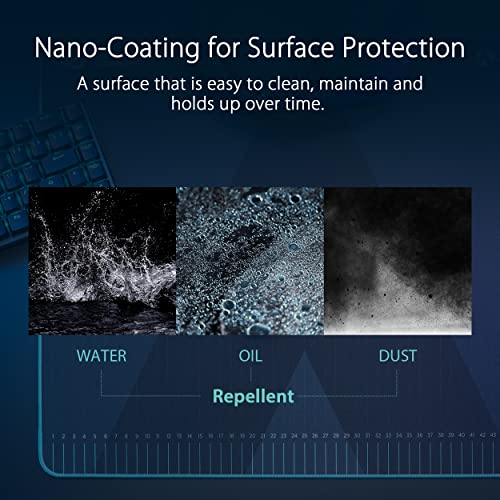 ASUS ROG Hone Ace Aim Lab Edition - Alfombrilla de Mouse para Juegos, 508 x 420 x 3 mm, tamaño Grande, Suave, Material de Tela híbrida, Base de Goma Antideslizante, Esports y Juegos FPS, Color Negro