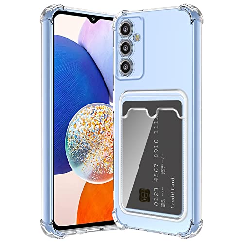 ÁRBOLORO Funda para Samsung Galaxy A14 5G Case con Ranura para Tarjeta, Carcasa Silicona TPU Transparente Suave Delgado Estuche Bumper Antigolpes Prueba de Arañazos Case para Samsung Galaxy A14 5G