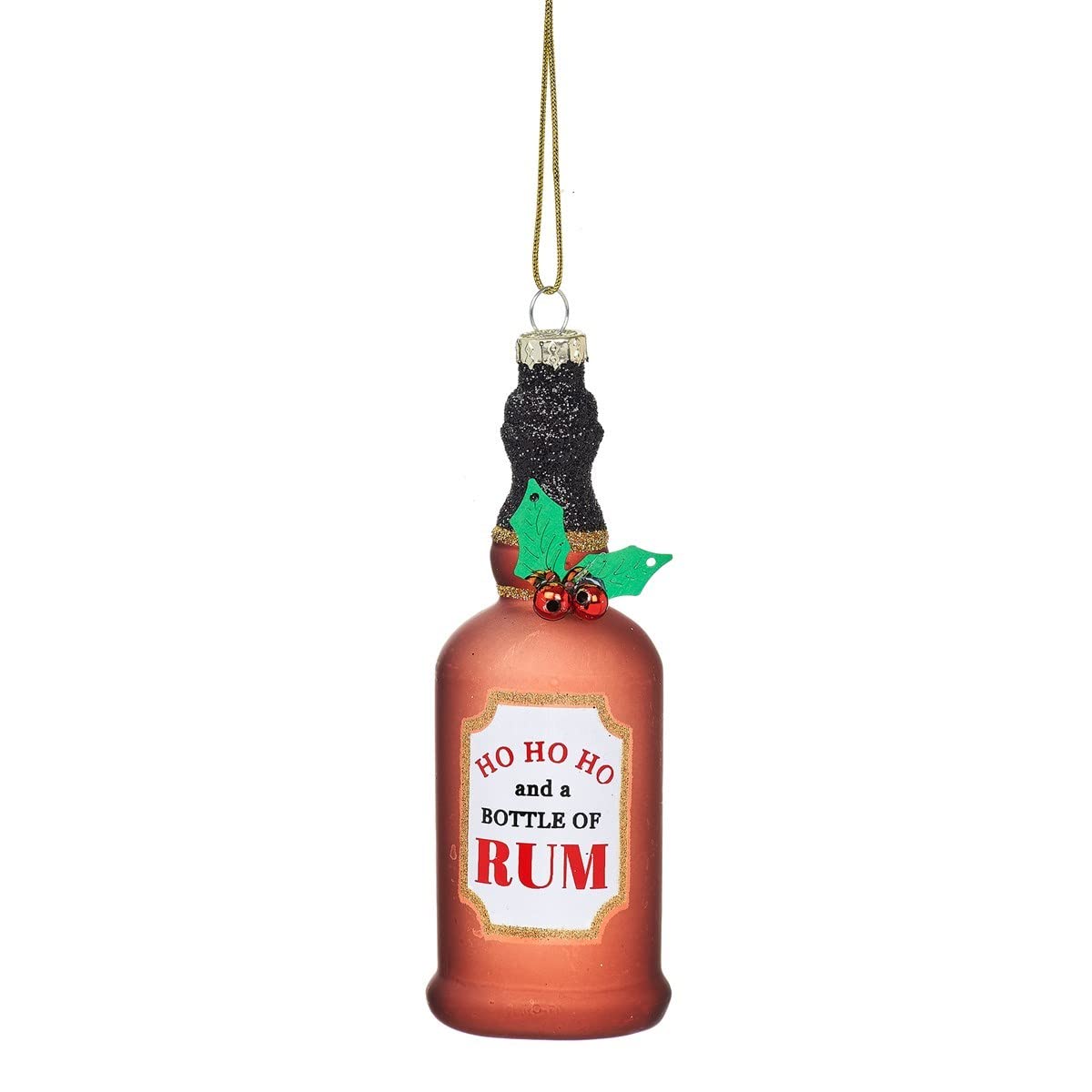 Sass & Belle Ho Ho Ho Bottle of Rum Decoration