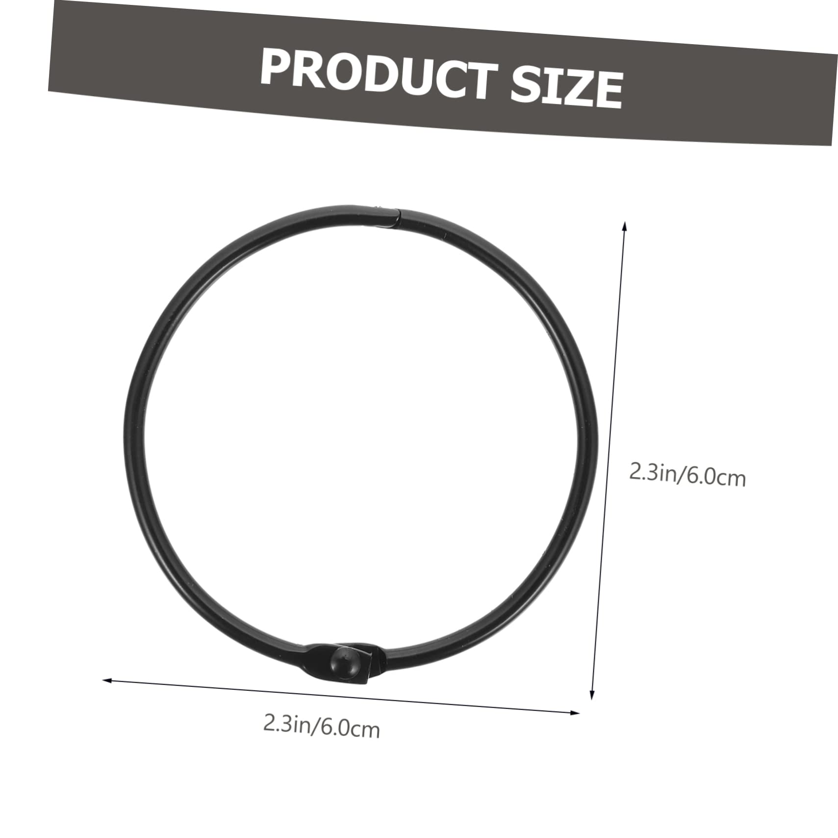 IWOWHERO 24Pcs Metal Shower Curtain Rings Hanging Circular Hooks for Easy Installation and Elegant Design for Shower Curtains and Window Drapes