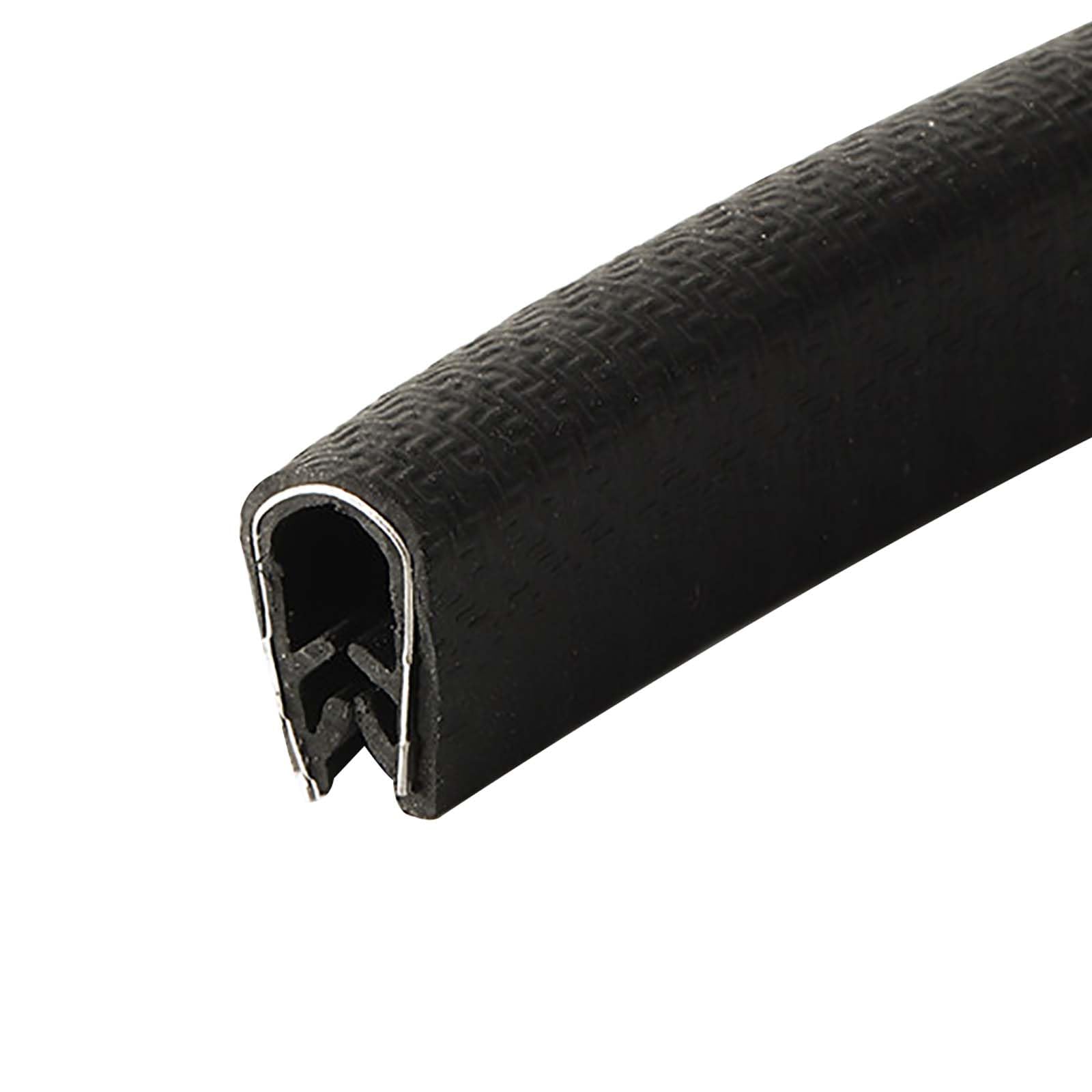 CXGBQSJ Flexible U Shaped Rubber Sealing Strip Edge Guard Length 1m Black