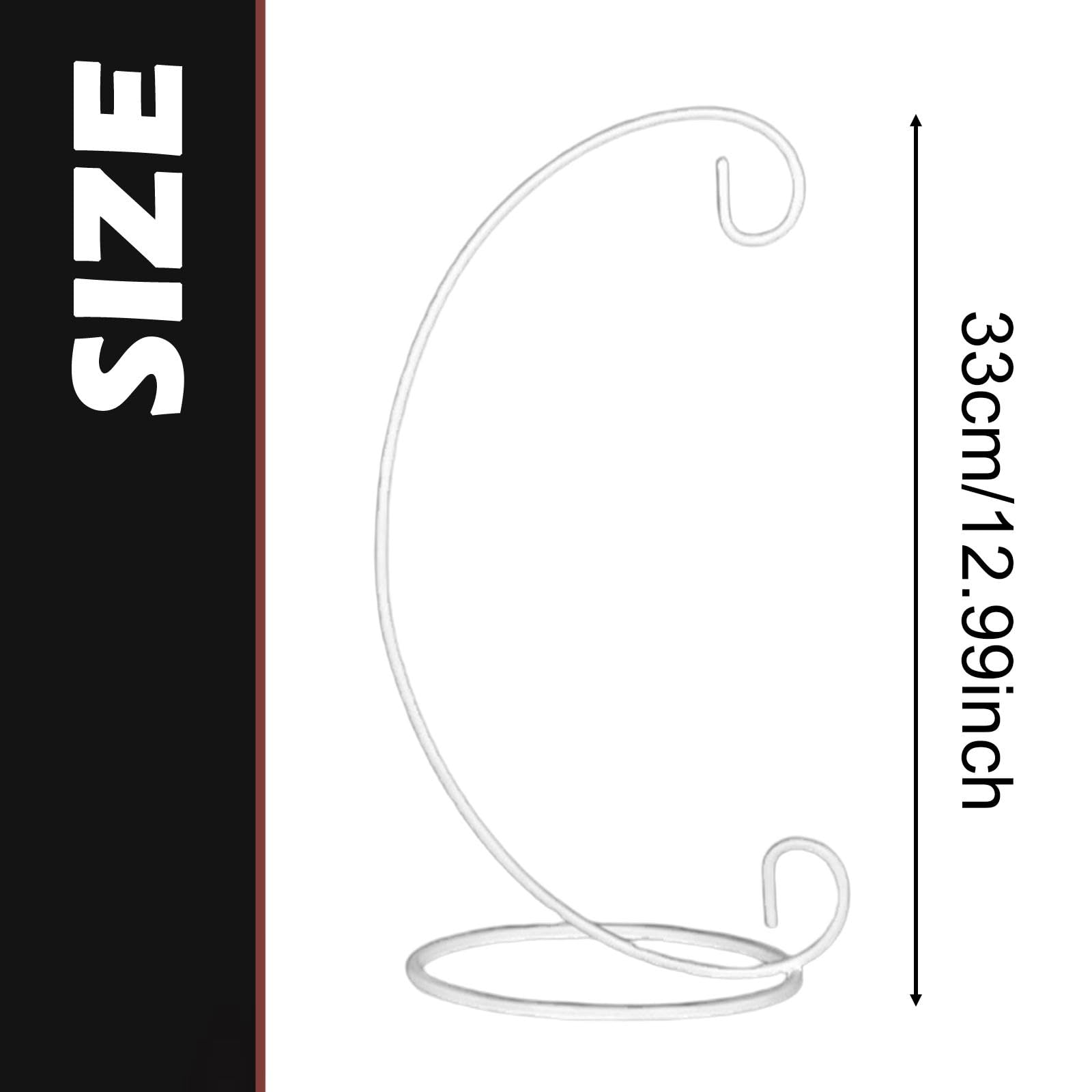 Qianly Supporto per Campane a con Base Solida per Decorazioni da Interno Ed Esterno Adatto per Matrimoni Feste E Regali, Bianco 33cm