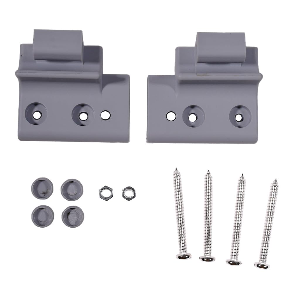 Griffkonsolen-Set Ersatzteil für Braas Atelier-Fenster Kompatibel mit Braas Atelier Dachfenster/BA Grau