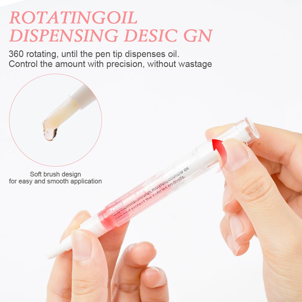 LOPHE Cuticle Oil Pens for Nail Care 8PCS Natural Ingredients Nail Oil Pens, with Fruit Extract - Image 4