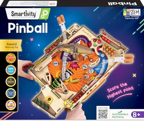 Smartivity DIY Pinball Machine for Kids 8-14 Years Old | Global Award Winning Arcade Game | Build...