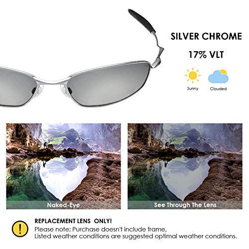 Image of BLAZERBUCK Anti-salt Polarized Replacement Lenses & Sock Kit for Oakley Whisker OO4141 Sunglass