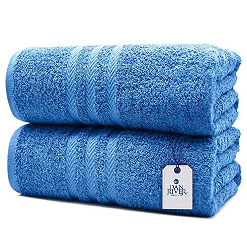 Dan river 100% cotton bath sheet set of 2| soft bath sheets| over…