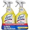 Lysol All Purpose Cleaner Spray, Multi-Purpose Disinfecting Spray, Kitchen & Bathroom Cleaner, Lemon Breeze Scent, 32 Fl Oz (Pack of 2)