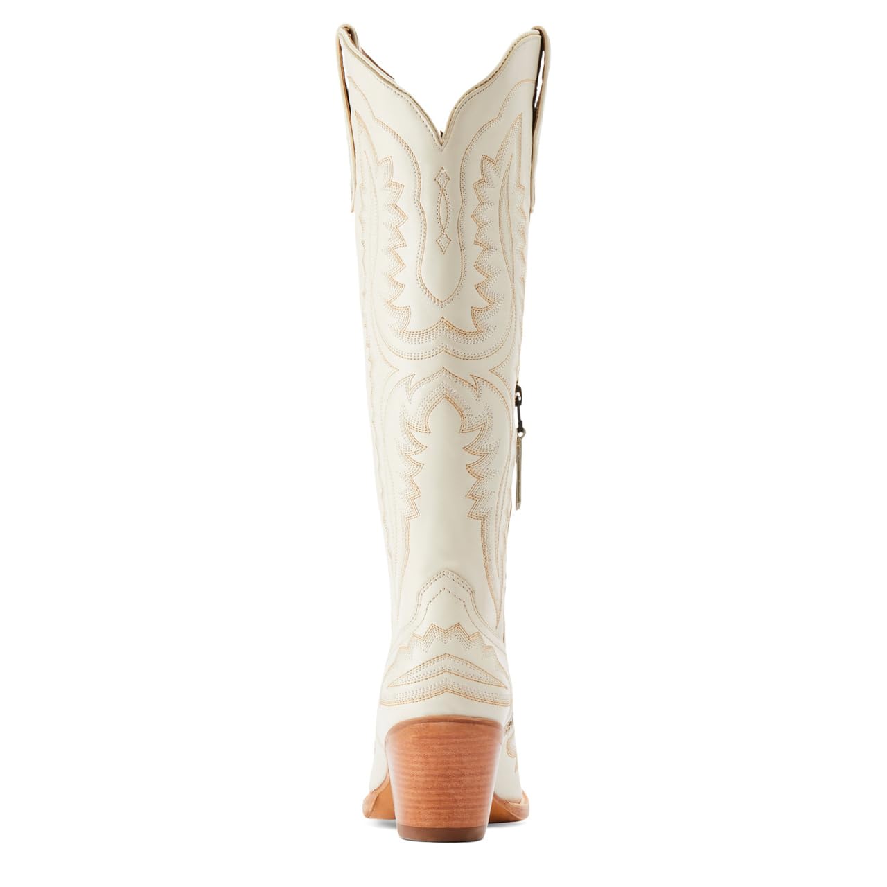 Ariat Casanova - Stivali casual da donna ricamati, con cerniera, tacco medio alto al ginocchio, 5-7,6 cm, colore: marrone