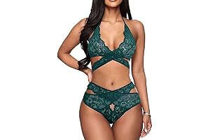 Donnalla Dark Green Lingerie Set: Unveiling Beauty in Emerald Hues