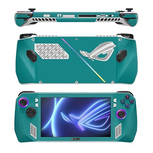 Image of MightySkins Skin Compatible with Asus ROG Ally - Solid Teal | Protective, Durable, and Unique Vinyl Decal wrap Cover | Easy to Apply, Remove, and Change Styles