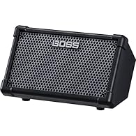 2-channel 2x6.5" Battery Powered Guitar Combo Amplifier PA with 2 Mic/Instrument Inputs Built-in Digital Effects - Black 10-watt